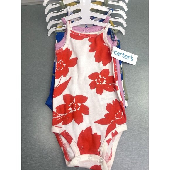 Carter's Other - New Carter's Girls 5 Pack Floral Bodysuits 100% Cotton Size 9 Months